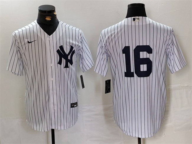 Men's New York Yankees #16 Whitey Ford White Cool Base Stitched Baseball Jersey